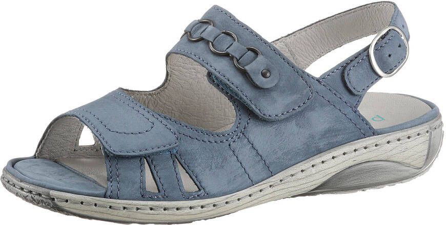 Waldläufer Sandalen Garda zomerschoen sandaal keilhak met drukknoop g-breedte