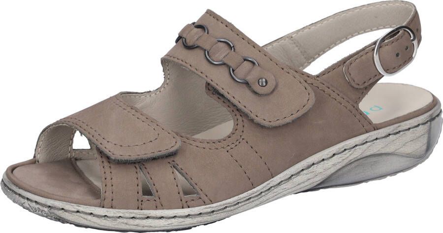 Waldläufer Sandalen Garda zomerschoen sandaal keilhak met drukknoop g-breedte