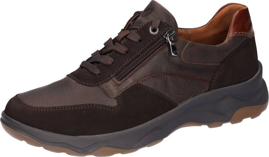 Waldläufer Sneakers H-max comfortabele schoen lage schoen veterschoen in comfortbreedte h = zeer breed