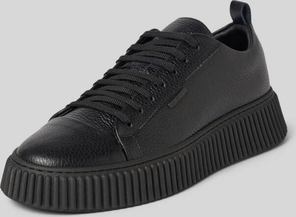 Antony Morato Leren sneakers met labelapplicatie model 'ALLEN IN TUMBLED'