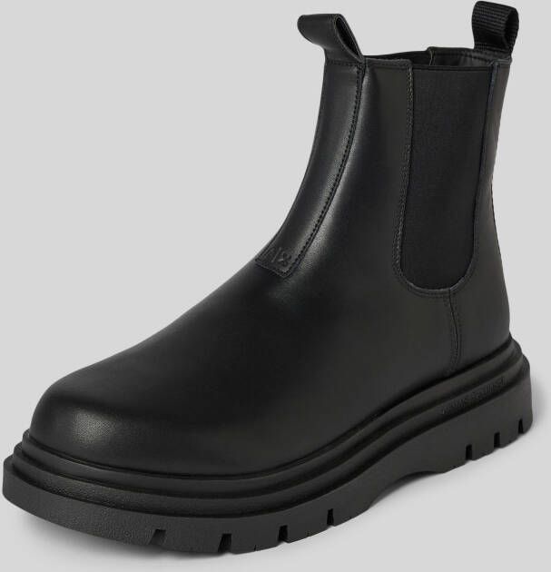 Armani Exchange Boots van leer met elastische inzetten model 'Angry'