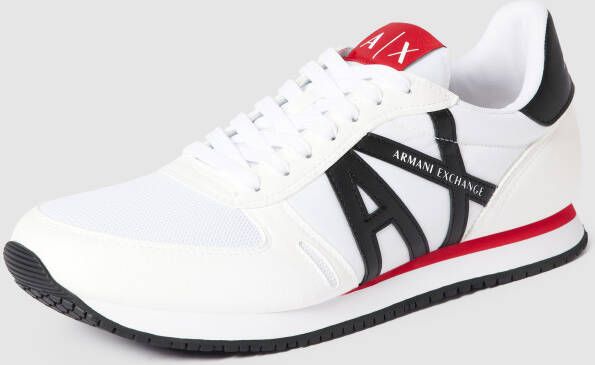 Armani Exchange Sneakers met labeldetails