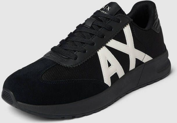 Armani Exchange Sneakers met labeldetails