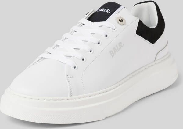 Balr. Sneakers van leer met labelprint model 'Game Day'