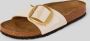 BIRKENSTOCK Slippers Dames Madrid Big Buckle Dames Maat: 38 Materiaal: Leer Kleur: Wit - Thumbnail 9