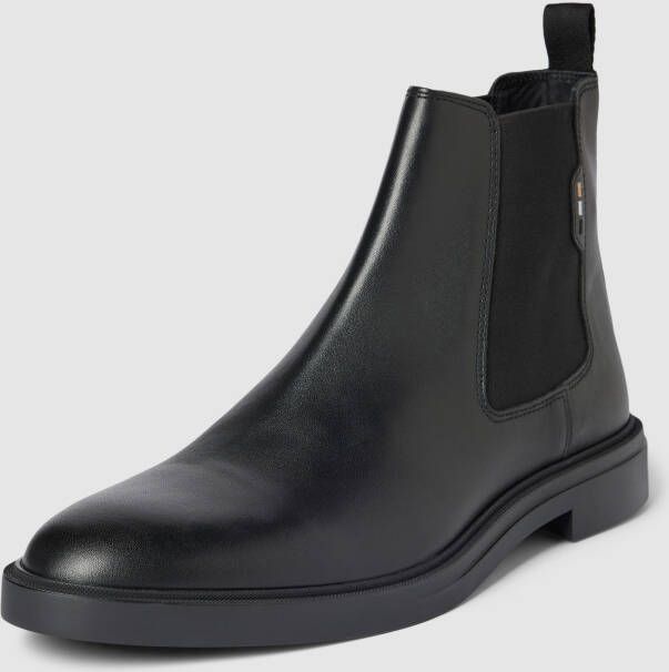 Boss Chelsea boots met labeldetails model 'Calev'