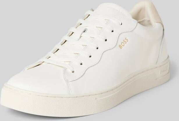 Boss Sneakers met labeldetails model 'Rhys'