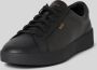 Boss Zwarte Leren Sneakers met Zijlogo Black Heren - Thumbnail 3