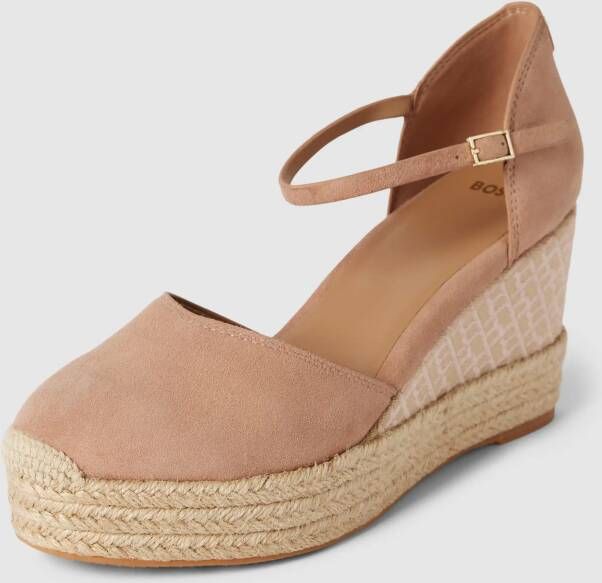 Boss Wedges van leer model 'Madeira'