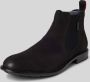 Bugatti Chelsea boots van leer met treklus model 'Bonifacio' - Thumbnail 1