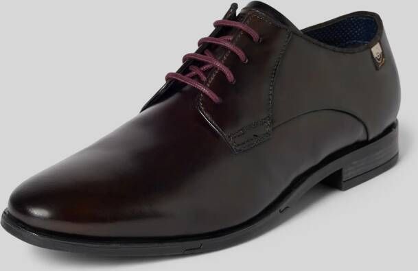 Bugatti Leren derby schoenen met labeldetail model 'Gapo'