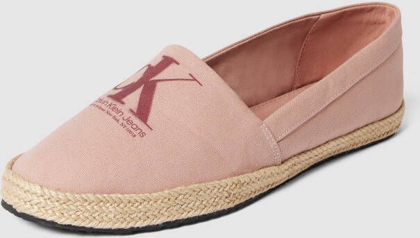 Calvin Klein Jeans Espadrilles met labeldetail model 'MONO'