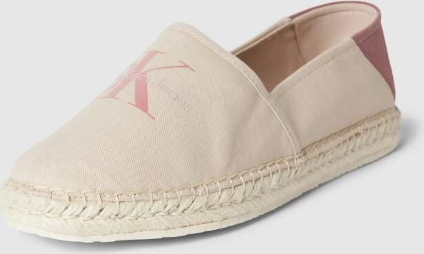 Calvin Klein Jeans Espadrilles met labelprint