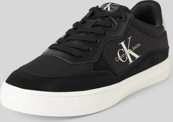 Calvin Klein Jeans Leren sneakers met labeldetails model 'CLASSIC CUPSOLE LOW MIX'