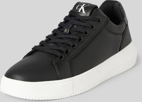 Calvin Klein Jeans Leren sneakers met labelprint model 'CHUNKY CUPSOLE CLEANLOW'