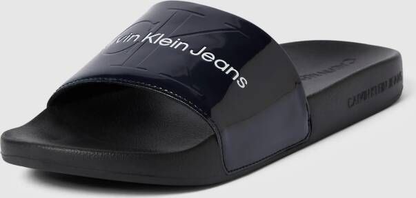 Calvin Klein Jeans Slippers met labeldetails