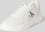 Calvin Klein Witte polyester sneakers met contrastdetails White Dames - Thumbnail 2