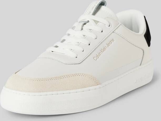 Calvin Klein Jeans Sneakers van leer met labeldetails model 'CASUAL'