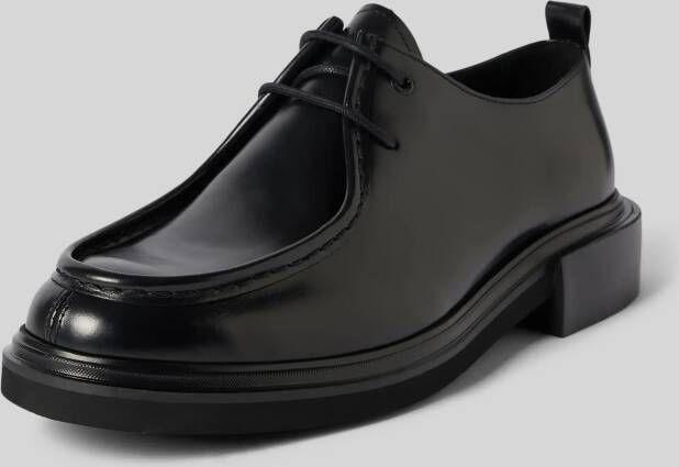 CK Calvin Klein Leren derbyschoenen met labelopschrift model 'LACE UP APRON BRUSH OFF'