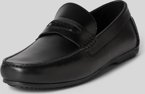 CK Calvin Klein Leren loafers met labelapplicatie model 'DRIVER'