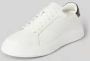 Calvin Klein Sportieve witte vetersneakers met contrastdetails White Heren - Thumbnail 3