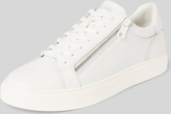 CK Calvin Klein Leren sneakers met ritssluiting model 'LACE UP'