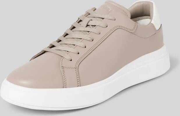 CK Calvin Klein Sneakers met vetersluiting in effen design