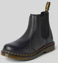 Dr. Martens Chelsea boots van leer met siernaad