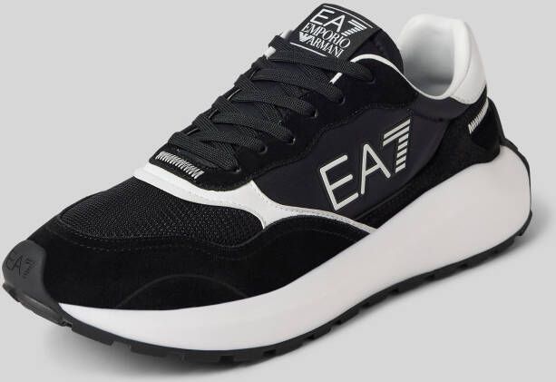 EA7 Emporio Armani Sneakers met contrastgarnering model 'WADER'