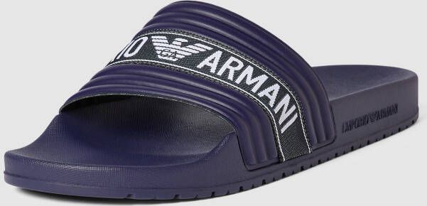 Emporio Armani Instappers met labeldetail