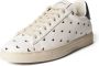 Emporio Armani Sneakers van leer met all-over logo - Thumbnail 3