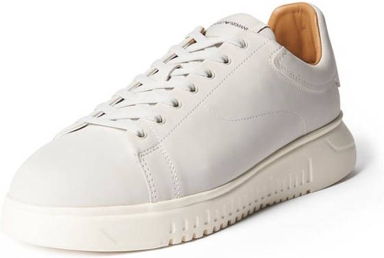 Emporio Armani Sneakers van leer met labeldetails