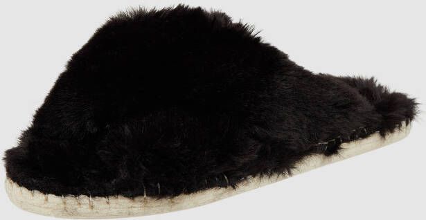 Espadrij l originale Slippers Espadrille Slipper in zwart