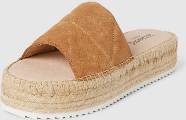 Slippers met online plateauzool