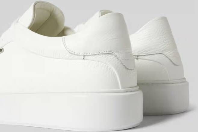 Antony Morato Leren sneakers met labeldetail model 'ARTEM IN TUMBLED LEATHER'