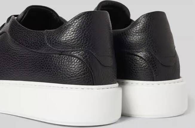 Antony Morato Leren sneakers met labeldetail model 'ARTEM IN TUMBLED LEATHER'