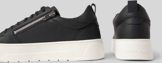 Antony Morato Leren sneakers met ritssluiting