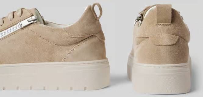 Antony Morato Sneakers van leer met sierritssluiting