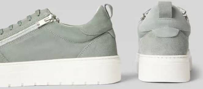 Antony Morato Sneakers van leer met sierritssluiting