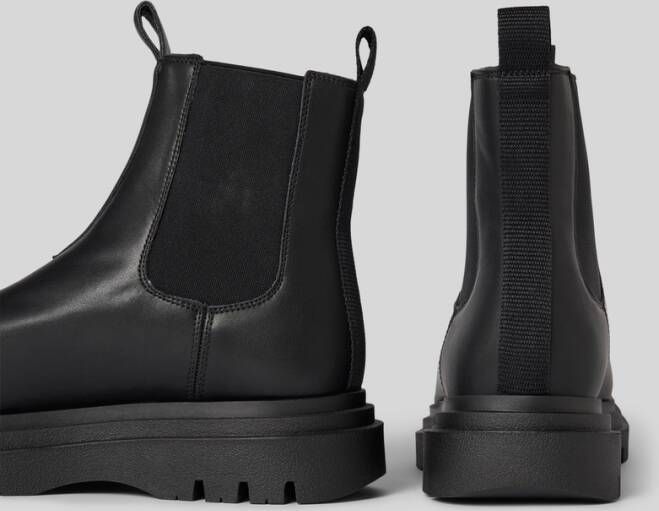 Armani Exchange Boots van leer met elastische inzetten model 'Angry'