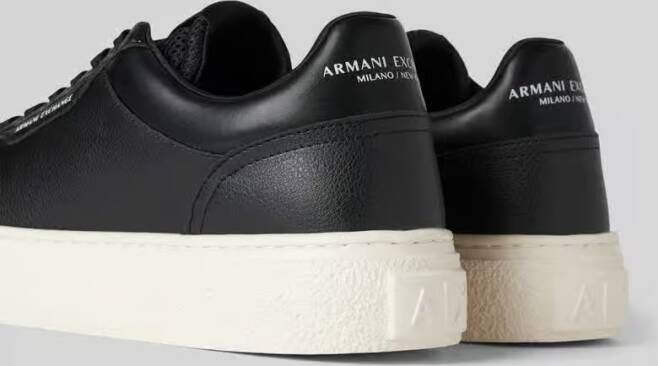 Armani Exchange Leren sneakers met labelprint model 'Lion'