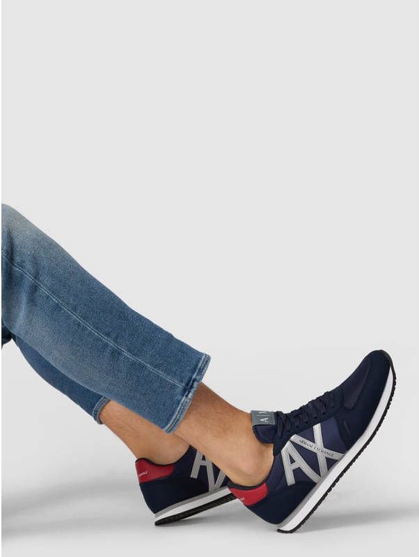 Armani Exchange Sneakers met labelapplicatie