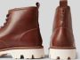 Blauer USA Veterboots van leer met labeldetails model 'RUSK03' - Thumbnail 2