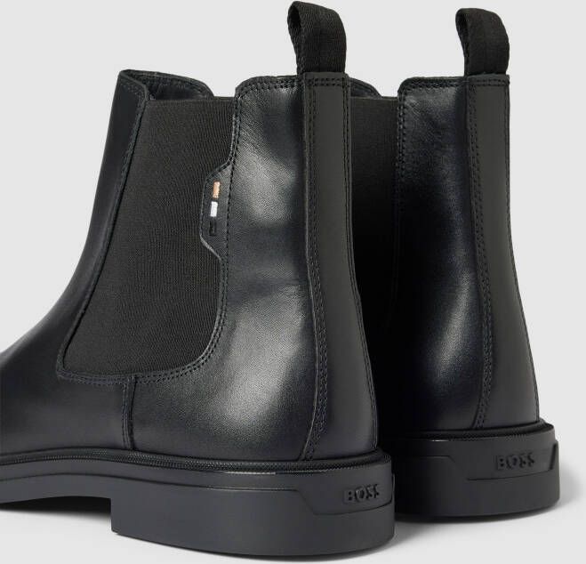 Boss Chelsea boots met labeldetails model 'Calev'