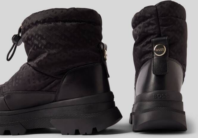 Boss Snowboots van leer met tunnelkoord model 'Foster'