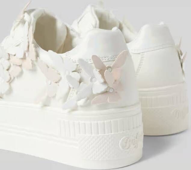 Buffalo Plateausneakers met motiefapplicaties model 'BUTTERFLY'