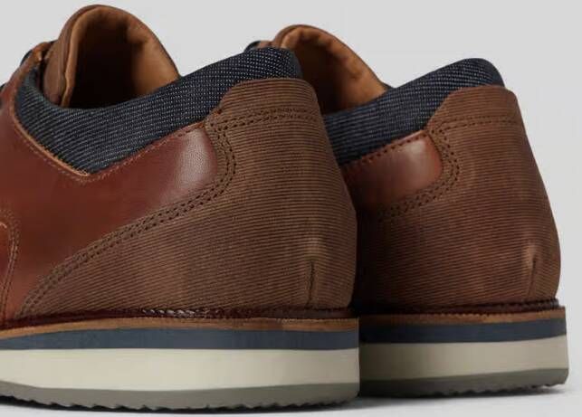 Bullboxer Derby schoenen van een mix van leer en textiel model 'JAY'