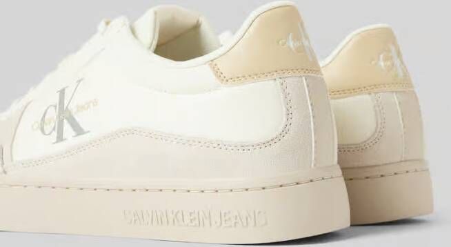 Calvin Klein Jeans Leren sneakers met labeldetails model 'CLASSIC CUPSOLE LOW MIX'