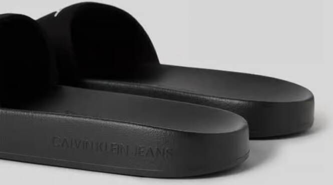 Calvin Klein Jeans Slippers met labelprint model 'MONOGRAM'