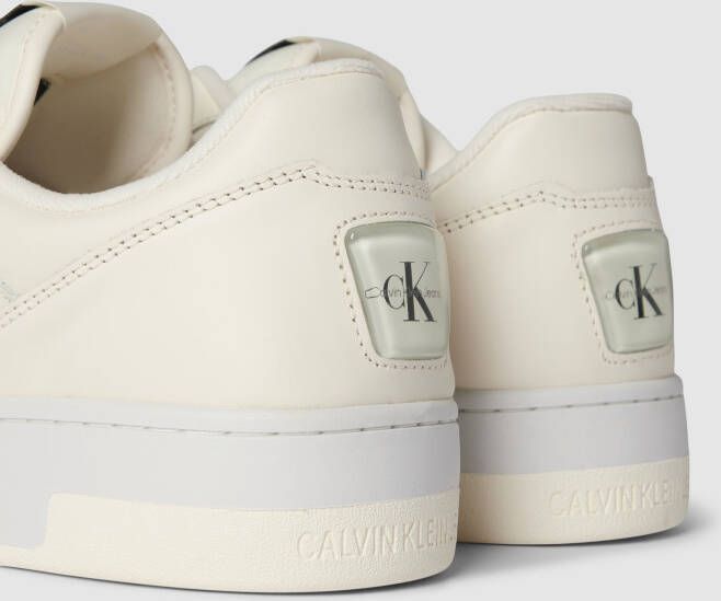 Calvin Klein Jeans Sneakers van leer met labelprint